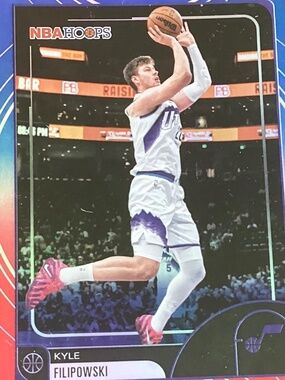 2026 NBA Hoops Kyle Filipowski #179 Utah Jazz Rookie Card RC